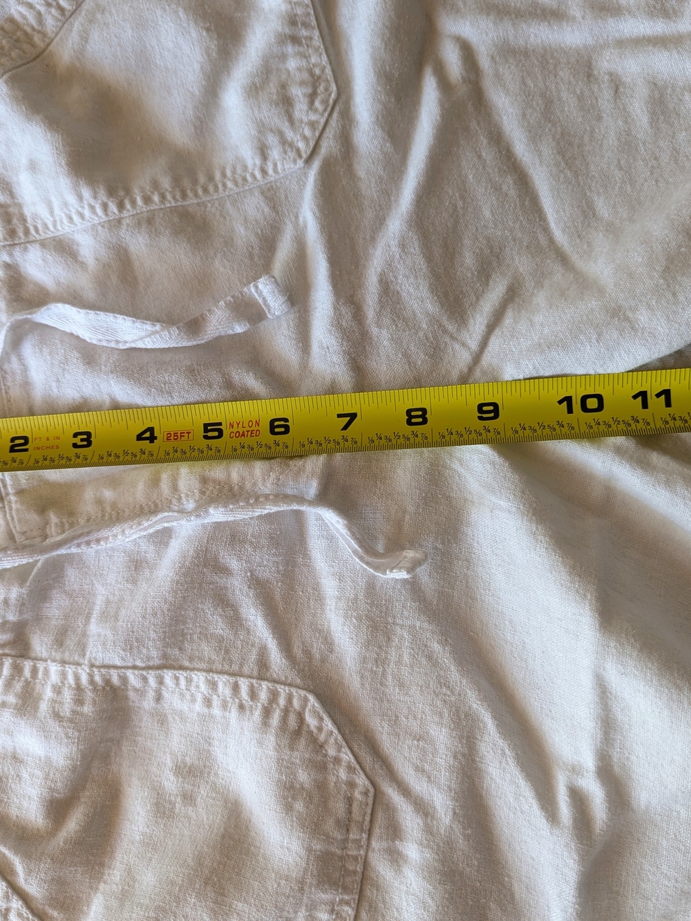 BHS White Cotton Jogger Pants Side Pockets Light Weight Stretchy Waist 16 - Picture 5 of 9